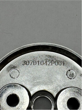 General Electric Cafe Oven 307D1042P001 Brushed Stainless OEM GE Knob Bezel